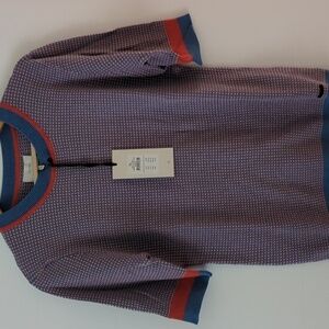 Numph Abrielle stretchy pullover short sleeves preppy academia office career